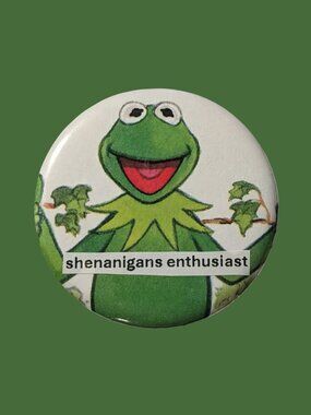 10/$25 The Muppet Show Kermit The Frog Handmade 2.25" Pinback Button